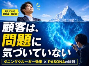 顧客は、自分の問題に気づいていない — ダニングクルーガー効果とPASONAの法則に学ぶマーケティングの出発点