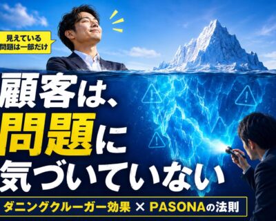 顧客は、自分の問題に気づいていない — ダニングクルーガー効果とPASONAの法則に学ぶマーケティングの出発点