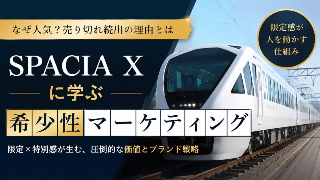 なぜ「あと3席」は信用されないのか？スペーシアXに学ぶ、本物の希少性の作り方