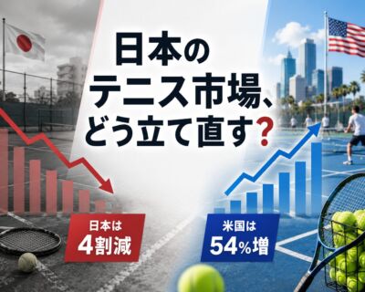 テニス人口は4割減、でも米国は54%増。下がり続ける日本のテニス市場を、マーケターならどう立て直すか