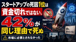 スタートアップの死因1位は資金切れではない。42%が同じ理由で死ぬ